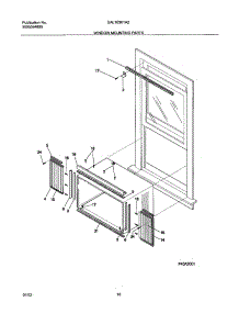 11 - Window Mounting Parts parts for Gibson Air Conditioner GAL103K1A2 from AppliancePartsPros.com