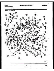 03 - Blower, Idler Arm Clutch And Motor parts for Frigidaire Washer Dryer Combo GL27M6WAFA from AppliancePartsPros.com