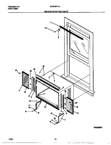 06 - Window Mounting Parts parts for Frigidaire Air Conditioner GAX098Y1A1 from AppliancePartsPros.com
