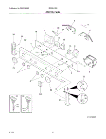 07 - Control Panel parts for Gibson Washer Dryer Combo GES831CS0 from AppliancePartsPros.com