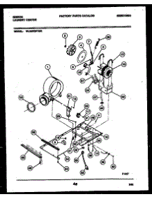 04 - Blower, Idler Arm Clutch And Motor parts for Frigidaire Washer Dryer Combo WL24F2WYMA from AppliancePartsPros.com