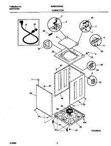 02 - P12v0019 Wshr Cab,Top parts for Frigidaire Washer GWS445RHS0 from AppliancePartsPros.com