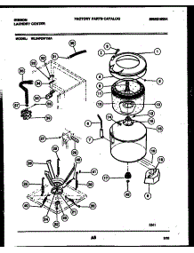 05 - Tub And Water Inlet parts for Frigidaire Washer Dryer Combo WL24F2WYMA from AppliancePartsPros.com