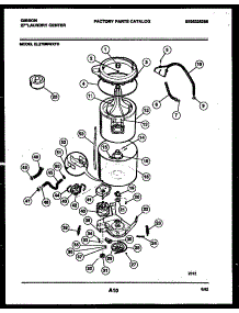 06 - Tub Detail parts for Frigidaire Washer Dryer Combo EL27M6WXFD from AppliancePartsPros.com