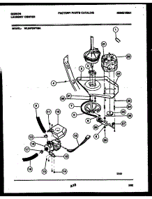 06 - Motor And Idler Arm Clutch parts for Frigidaire Washer Dryer Combo WL24F2WYMA from AppliancePartsPros.com