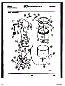 05 - Tub And Water Inlet parts for Frigidaire Washer Dryer Combo WL24F4WWMB from AppliancePartsPros.com
