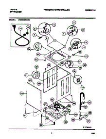 02 - Cabinet, Top Panel, Base parts for Frigidaire Washer GWS645RBS0 from AppliancePartsPros.com
