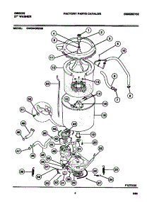 03 - Tubs, Hoses, Motor parts for Frigidaire Washer GWS645RBS0 from AppliancePartsPros.com