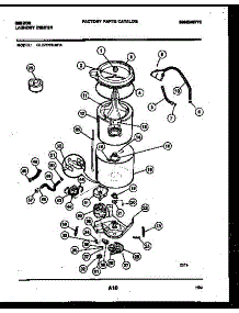 06 - Tub Detail parts for Frigidaire Washer Dryer Combo GL27M6WAFA from AppliancePartsPros.com