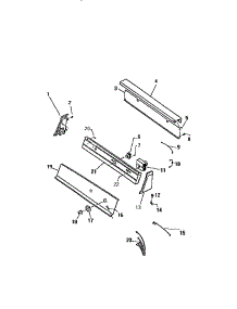 02 - Console & Controls parts for Frigidaire Dryer DEA500A2W from AppliancePartsPros.com