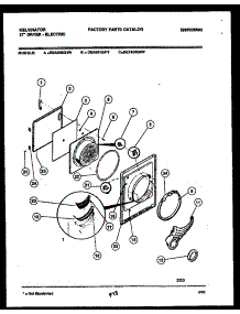 03 - Door Parts parts for Frigidaire Dryer DEA500G4W from AppliancePartsPros.com