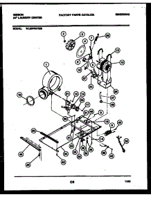 04 - Blower, Idler Arm Clutch And Motor parts for Frigidaire Washer Dryer Combo WL24F4WYMB from AppliancePartsPros.com
