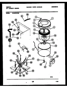 05 - Tub And Water Inlet parts for Frigidaire Washer Dryer Combo WL24F4WYMB from AppliancePartsPros.com