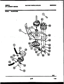 06 - Motor And Idler Arm Clutch parts for Frigidaire Washer Dryer Combo WL24F4WYMB from AppliancePartsPros.com