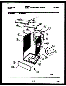 03 - Cabinet Parts parts for Frigidaire Dryer DEC320A2W from AppliancePartsPros.com