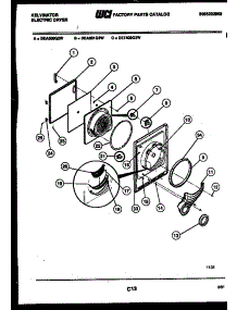 03 - Door Parts parts for Frigidaire Dryer DEA500G2D from AppliancePartsPros.com