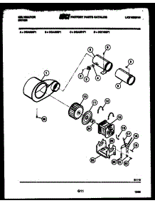 05 - Blower Housing parts for Frigidaire Dryer DGA500F1D from AppliancePartsPros.com