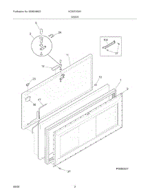 03 - Door parts for Kelvinator Freezer KCS070GW1 from AppliancePartsPros.com