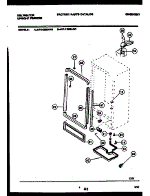 03 - Cabinet Parts parts for Frigidaire Freezer KFU12M2AW2 from AppliancePartsPros.com