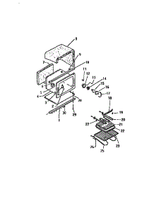 05 - Oven Cavity parts for Frigidaire Range REC305CF0 from AppliancePartsPros.com