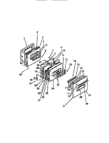04 - Door parts for Frigidaire Range REP306CV1 from AppliancePartsPros.com