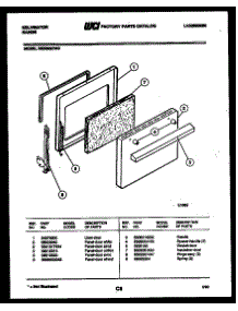 05 - Door Parts parts for Frigidaire Range RER302CT3 from AppliancePartsPros.com