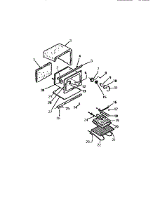05 - Oven Cavity parts for Frigidaire Range REP305CW1 from AppliancePartsPros.com