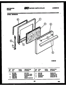 05 - Door Parts parts for Frigidaire Range RER302GD0 from AppliancePartsPros.com