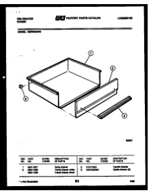 06 - Drawer Parts parts for Frigidaire Range RER302GD0 from AppliancePartsPros.com