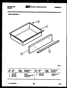 07 - Drawer Parts parts for Frigidaire Range REP375GW1 from AppliancePartsPros.com