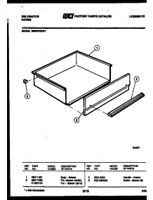 06 - Drawer Parts parts for Frigidaire Range RER375GD1 from AppliancePartsPros.com