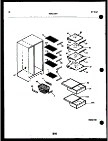 06 - Shelves And Supports parts for Frigidaire Refrigerator FGI220JN1D from AppliancePartsPros.com