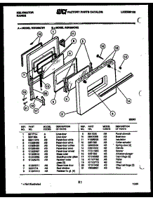 05 - Door Parts parts for Frigidaire Range RER306CD2 from AppliancePartsPros.com