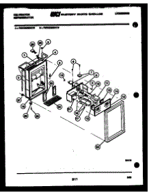 07 - Ice Door, Dispenser, And Water Tank parts for Frigidaire Refrigerator FMW220EN0V from AppliancePartsPros.com