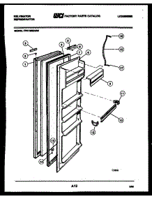 03 - Refrigerator Door Parts parts for Frigidaire Refrigerator FPK190EN3T from AppliancePartsPros.com