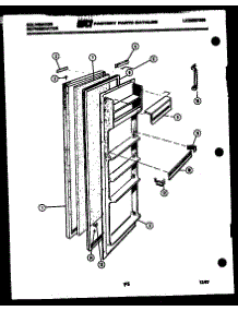 03 - Refrigerator Door Parts parts for Frigidaire Refrigerator FPK190AN5W from AppliancePartsPros.com