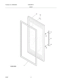 03 - Door parts for Kelvinator Refrigerator KGM220RHY1 from AppliancePartsPros.com