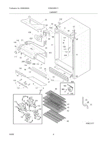 05 - Cabinet parts for Kelvinator Refrigerator KGM220RHY1 from AppliancePartsPros.com