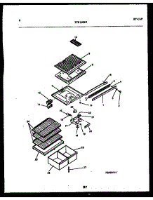 05 - Shelves And Supports parts for Frigidaire Refrigerator TPK160BN6D from AppliancePartsPros.com