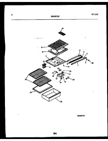 05 - Shelves And Support parts for Frigidaire Refrigerator TPK140JN0D from AppliancePartsPros.com