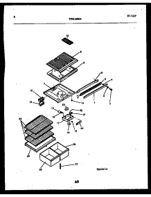 05 - Shelves And Supports parts for Frigidaire Refrigerator TPK160EN5W from AppliancePartsPros.com