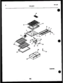 05 - Shelves And Support parts for Frigidaire Refrigerator TPK160JN0W from AppliancePartsPros.com