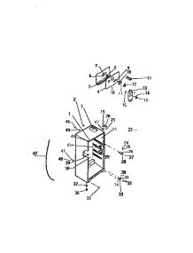03 - Cabinet W /  Fan Assembly parts for Frigidaire Refrigerator TPK180BNOT from AppliancePartsPros.com
