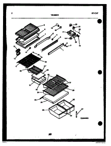 05 - Shelves And Support parts for Frigidaire Refrigerator TSI206EN3W from AppliancePartsPros.com