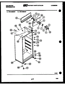 03 - Cabinet Parts parts for Frigidaire Refrigerator TSK140EN3V from AppliancePartsPros.com