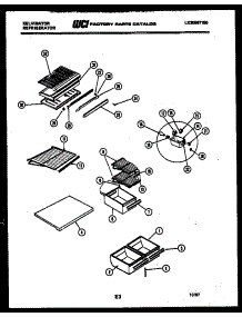 04 - Shelves And Supports parts for Frigidaire Refrigerator TSK160EN0D from AppliancePartsPros.com