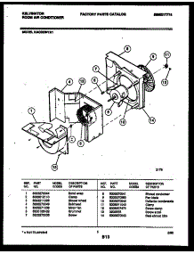 04 - Air Handling Parts parts for Frigidaire Air Conditioner KAC063P7A1 from AppliancePartsPros.com