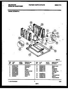 05 - System Parts parts for Frigidaire Air Conditioner KAC063P7A1 from AppliancePartsPros.com