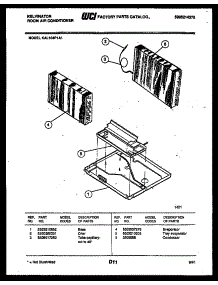 05 - Unit Parts parts for Frigidaire Air Conditioner KAL104P1A1 from AppliancePartsPros.com