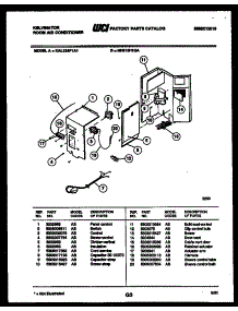 03 - Electric Parts parts for Frigidaire Air Conditioner KAL124P1A1 from AppliancePartsPros.com